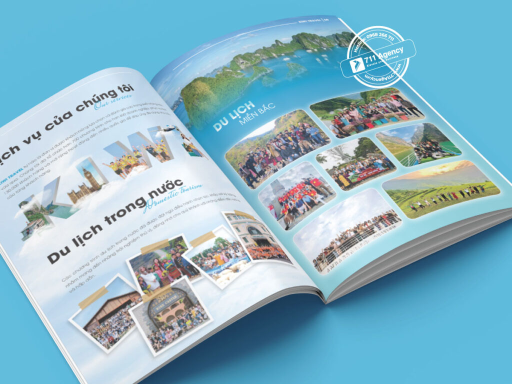 Thiết kế hồ sơ năng lực công ty du lịch kiwi